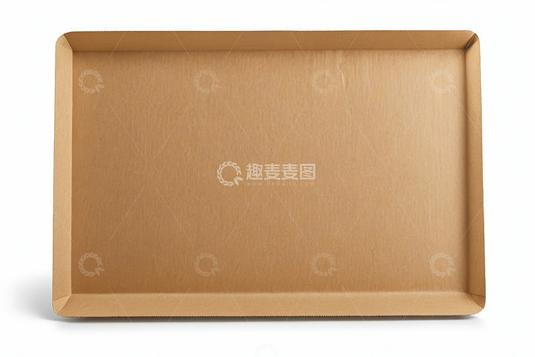 空的长方形纸质托盘