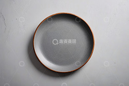 灰色圆盘木纹边缘静物
