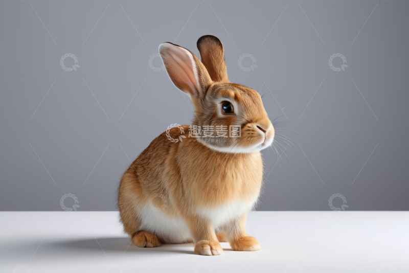 高清大图下载【趣麦麦图】可爱兔子静态特写