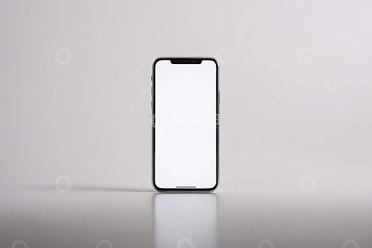 白色背景下的智能手机展示