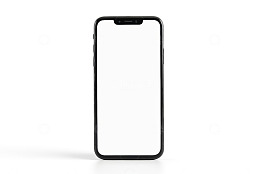 黑色智能手机正面展示