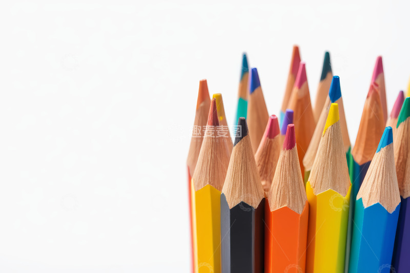 高清大图下载【趣麦麦图】彩色铅笔特写
