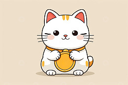 卡通招财猫形象素材