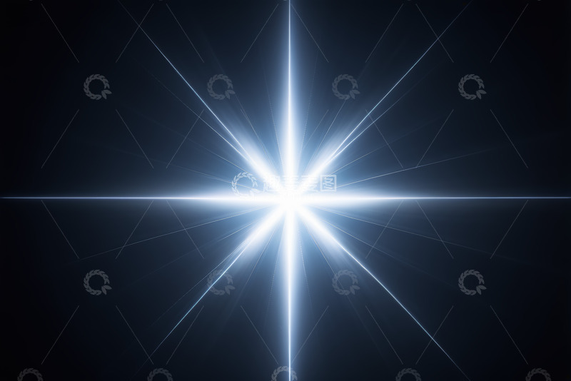 高清大图下载【趣麦麦图】蓝色光线放射抽象背景