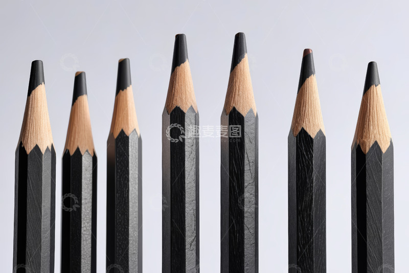 高清大图下载【趣麦麦图】黑色铅笔特写