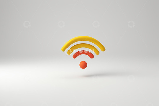 立体WiFi符号3D模型