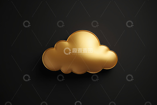 金色云朵图标设计素材