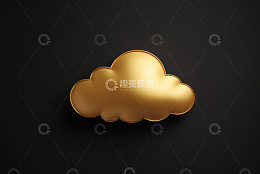 金色云朵图标设计素材