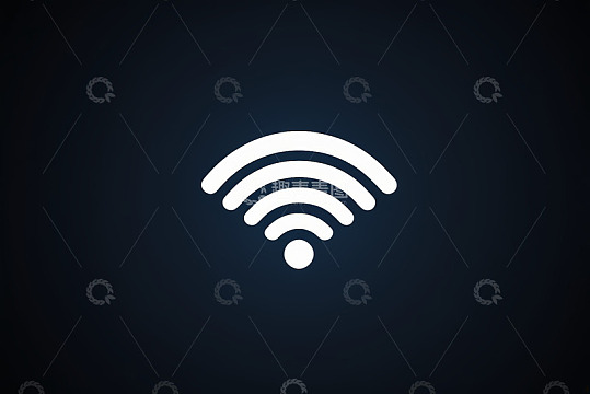 白色WiFi网络符号图标