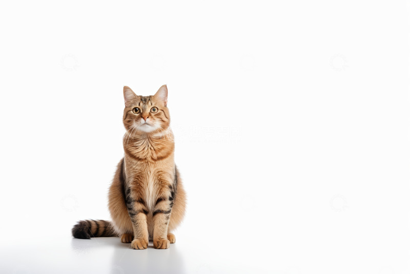 高清大图下载【趣麦麦图】坐姿猫咪特写