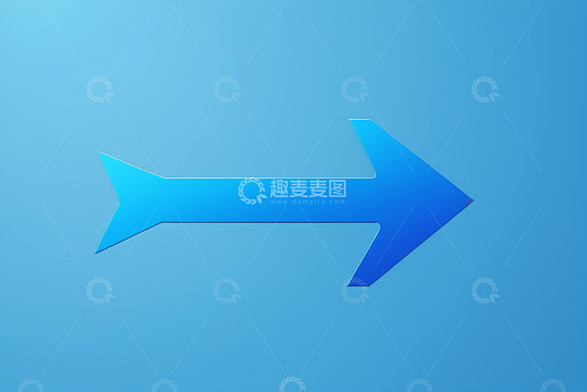 蓝色箭头符号设计素材