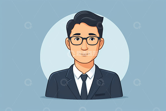卡通商务男士头像