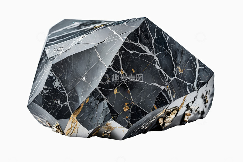 高清大图下载【趣麦麦图】黑色水晶宝石特写