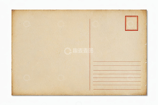 复古风格空白明信片素材
