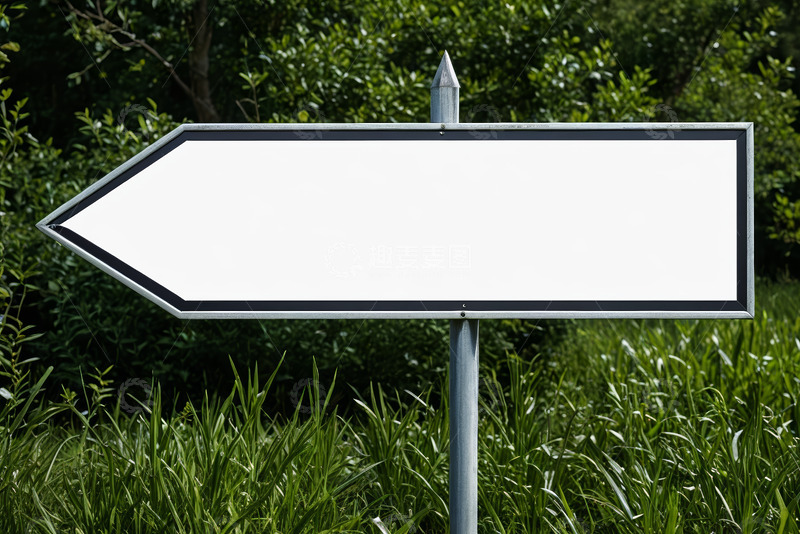 高清大图下载【趣麦麦图】户外空白指示方向标牌