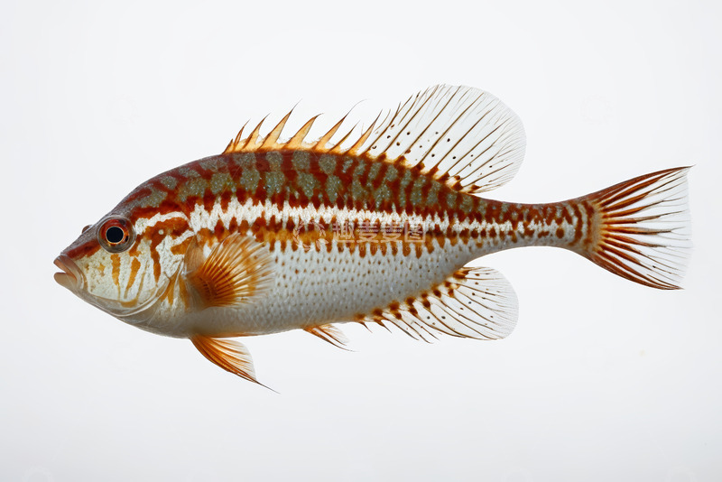 高清大图下载【趣麦麦图】特写多彩条纹鱼类