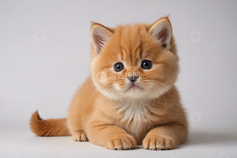 高清大图下载【趣麦麦图】可爱小橘猫正面特写