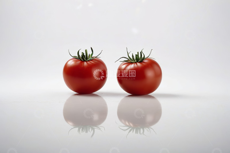 高清大图下载【趣麦麦图】两个红西红柿特写