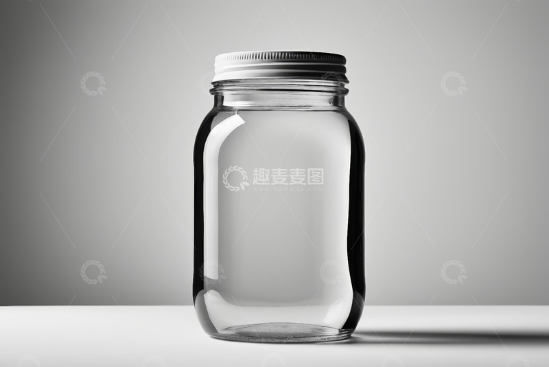 高清大图下载【趣麦麦图】透明玻璃罐静物特写