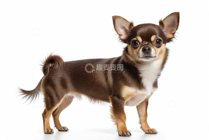 高清大图下载【趣麦麦图】站立的吉娃娃宠物狗