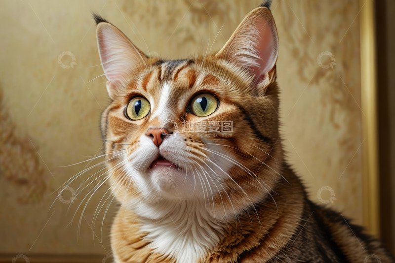 高清大图下载【趣麦麦图】特写表情可爱的猫咪