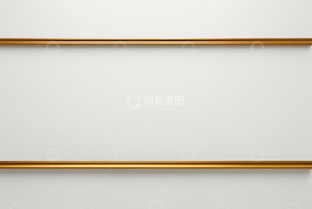 白色背景金色边框装饰画面