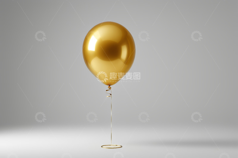 高清大图下载【趣麦麦图】金色气球装饰素材
