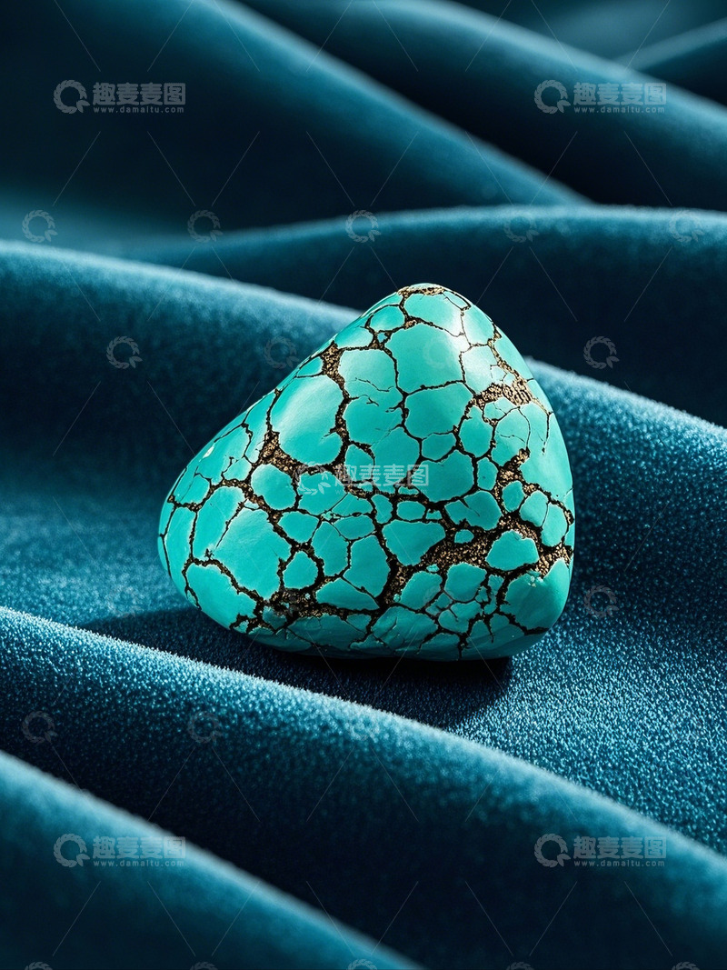 高清大图下载【趣麦麦图】宝石绿松石静谧质感展示