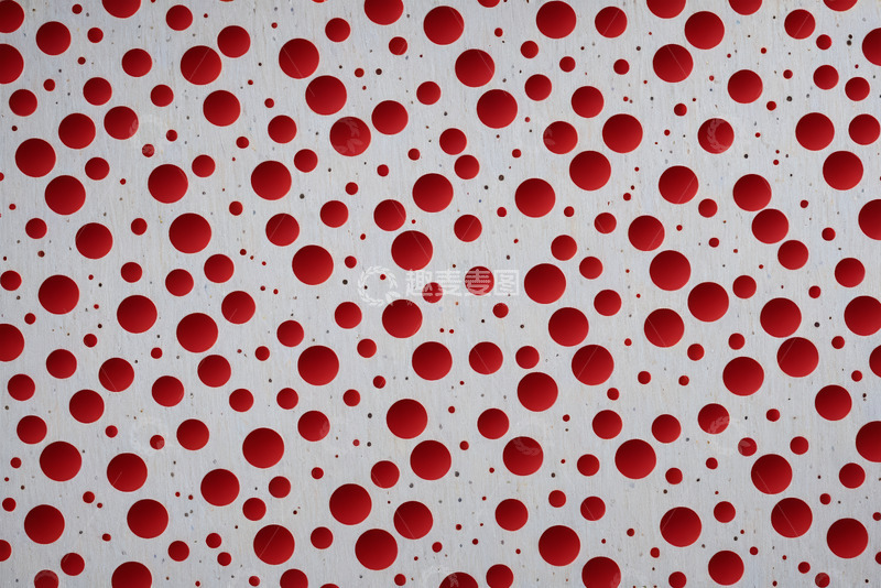 高清大图下载【趣麦麦图】红白圆点图案背景素材