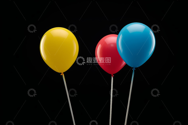高清大图下载【趣麦麦图】彩色气球特写