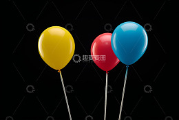 彩色气球特写