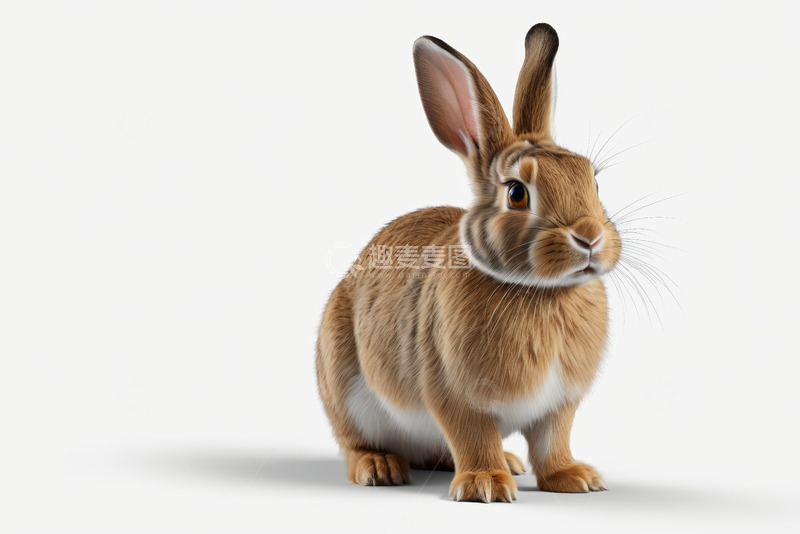 高清大图下载【趣麦麦图】棕色兔子特写素材