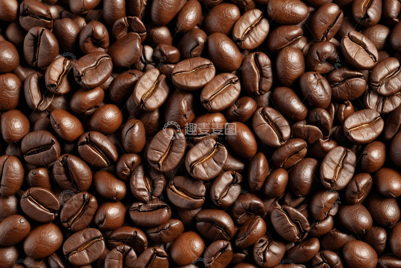高清大图下载【趣麦麦图】咖啡豆特写素材