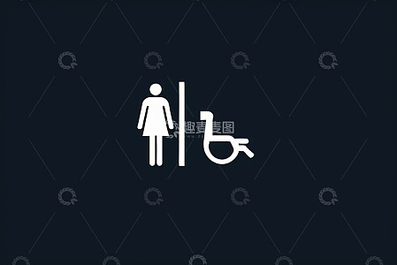 女性与残疾人卫生间标识
