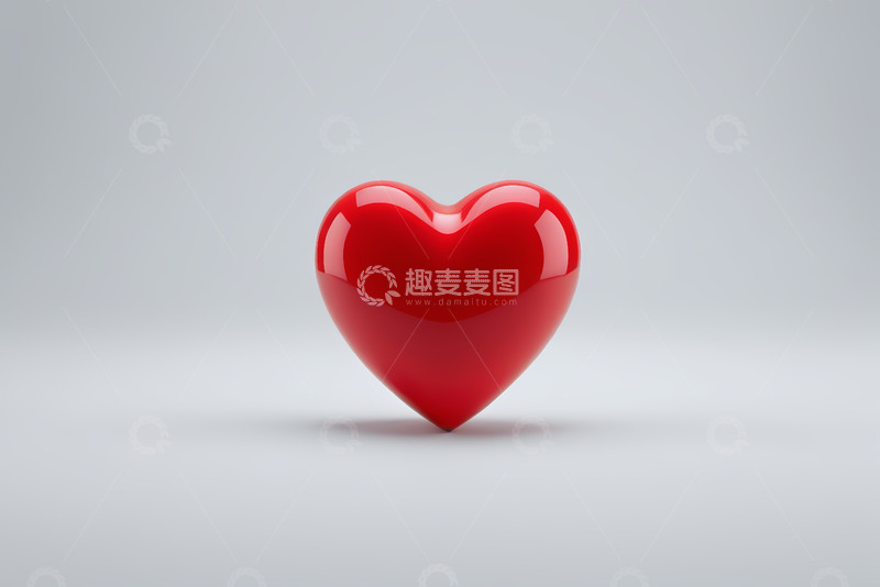 高清大图下载【趣麦麦图】红色爱心静物特写