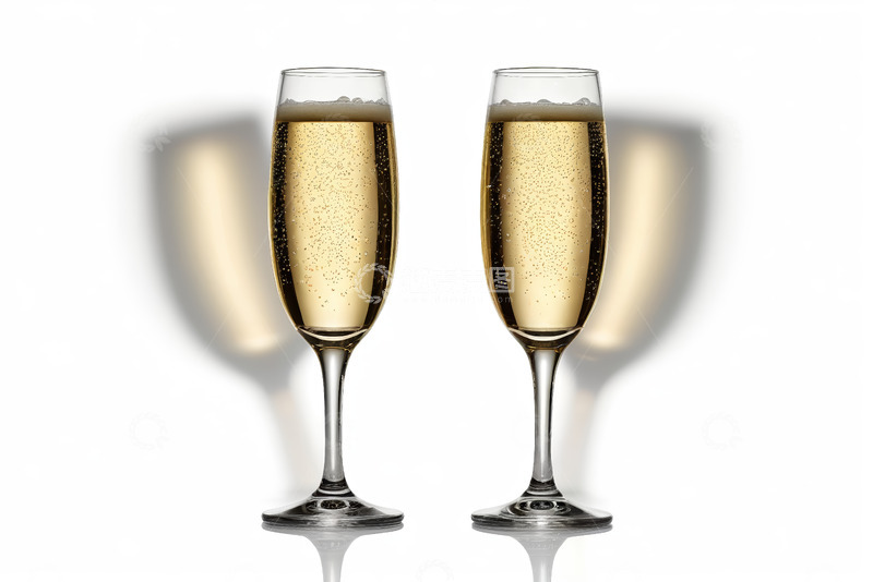 高清大图下载【趣麦麦图】两杯香槟酒特写