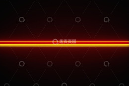 黑色背景红色黄色发光线条