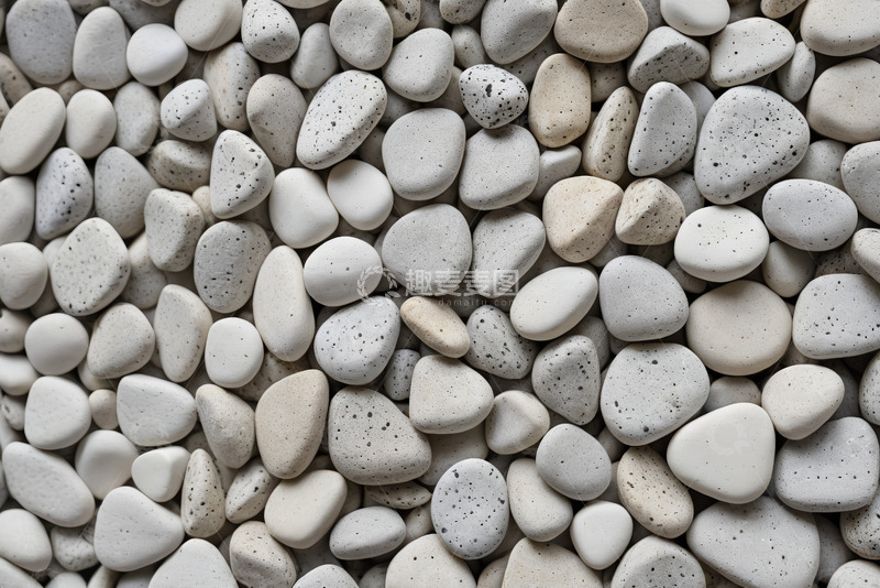 高清大图下载【趣麦麦图】白色鹅卵石纹理特写