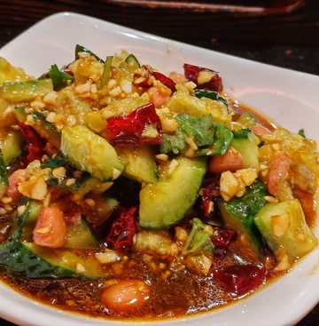 中式凉拌黄瓜美食摄影图片