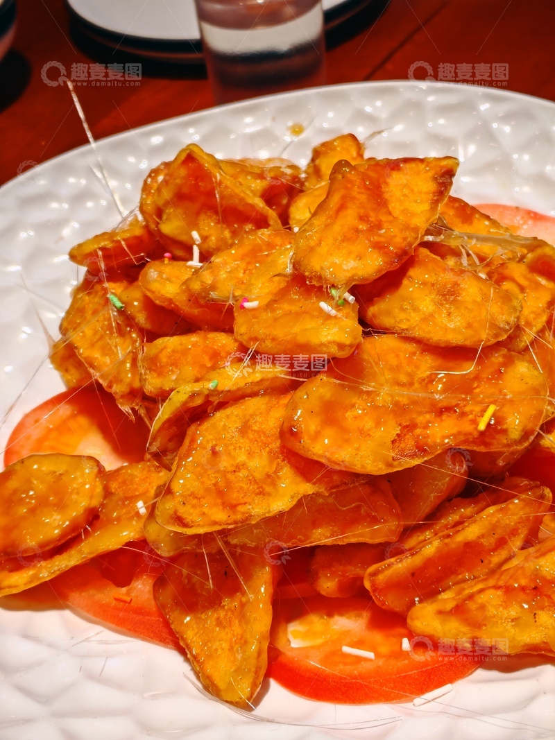 高清大图下载【趣麦麦图】金黄炸薯片美食摄影