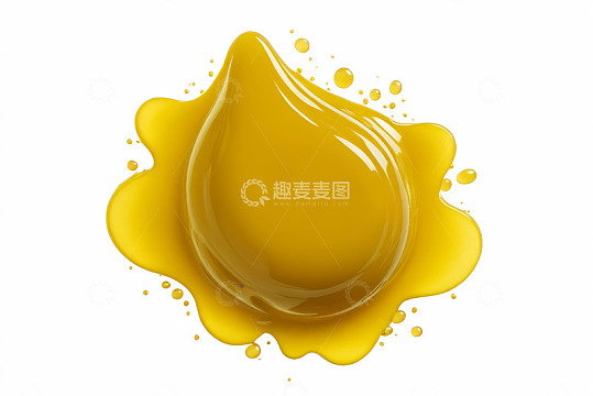 黄色液体飞溅素材
