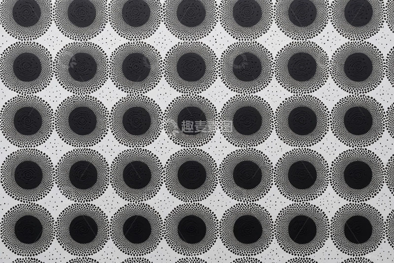 高清大图下载【趣麦麦图】黑白圆点图案背景素材