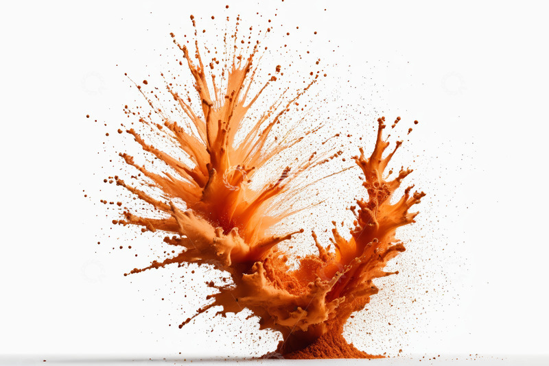 高清大图下载【趣麦麦图】橙色液体飞溅瞬间