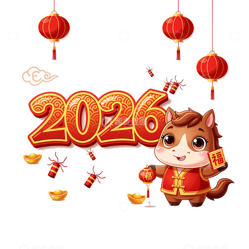 高清大图下载【趣麦麦图】2026艺术字1