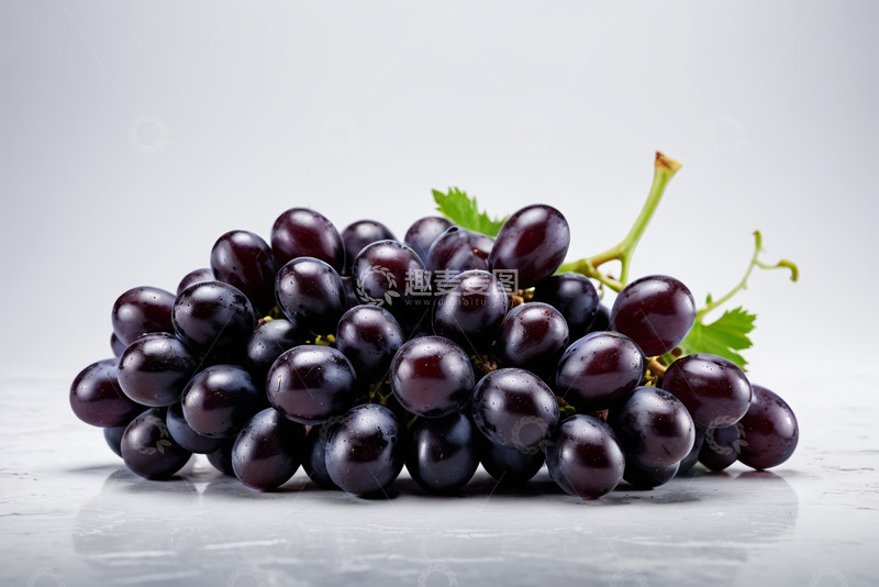 高清大图下载【趣麦麦图】紫葡萄静物特写