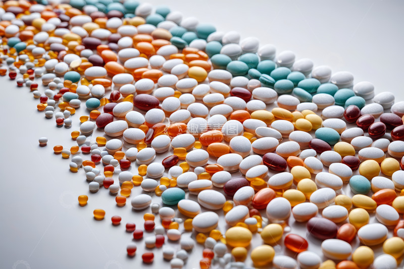 高清大图下载【趣麦麦图】多彩药丸特写
