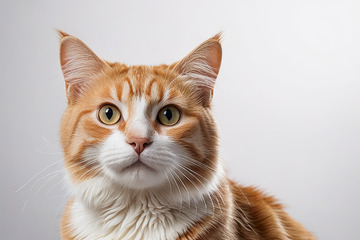 橘白相间猫特写