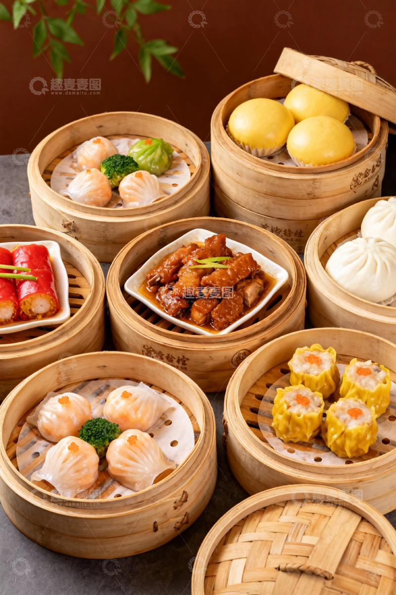 高清大图下载【趣麦麦图】粤式点心美食摄影