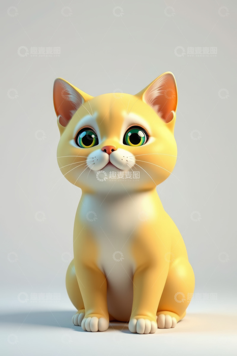 高清大图下载【趣麦麦图】可爱卡通小猫形象素材