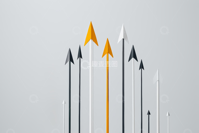 高清大图下载【趣麦麦图】多色箭头排列图